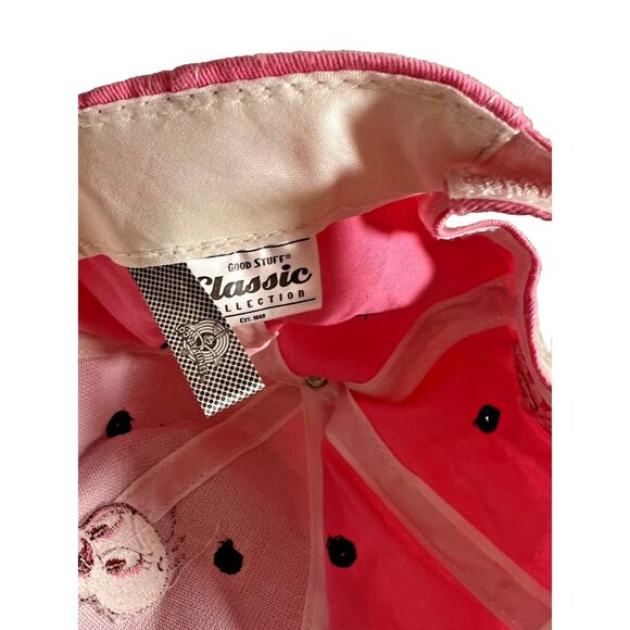 Tweety Hat Cap Strap Back Pink Looney Tunes Embroidered Cartoon Flower Womens - Picture 7 of 7